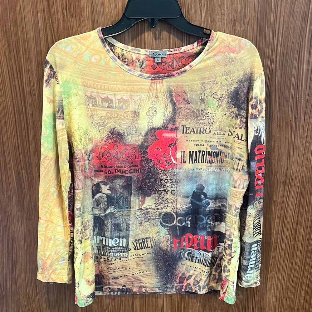 Caia Opera Pop Art Long Sleeve Top